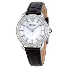 Reloj Bulova Dama 96R147 Diamond Leather