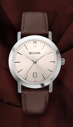 Imagen de Reloj Bulova Hombre 96B217 Clasico Cuero