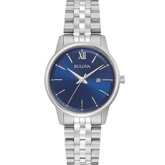 Reloj Bulova Dama 96M155 Azul Clasico Acero