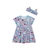 Vestido Malha Modal Full Print com faixa de Cabelo - comprar online