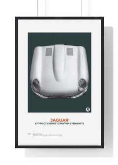 Poster Capot Jaguar E-Type - comprar online