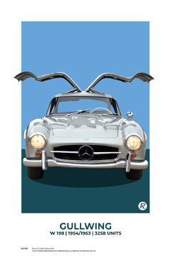 Poster Mercedes Gullwing - comprar online
