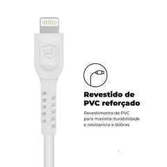 Cabo Gshield Dual Shock USB C Para Lightning 1,2M Branco - comprar online