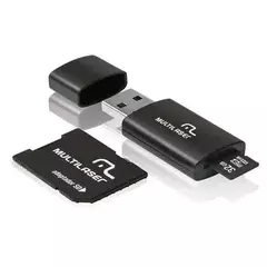 Kit 3 em 1 Classe 10 Pen Drive e Cartão de Memória 32GB Multilaser