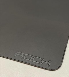 Mousepad Deskpad Couro Sintetico 90 x 40cm Rock Cinza - comprar online