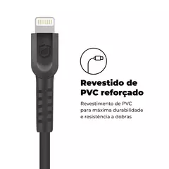 Cabo GShield Dual Shock USB C Para Lightning 1,2M Preto - comprar online