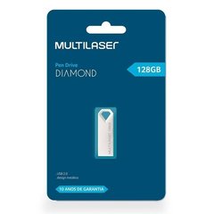 Pen drive Multilaser Diamond Metal 128GB