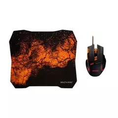 Mouse e Mouse Pad Gamer Multilaser