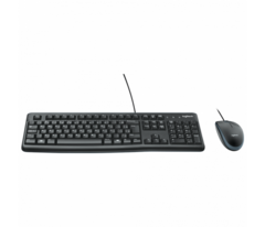 Kit Mouse Com Teclado MK120 Com Fio USB Logitech Preto