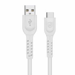 Cabo Gshield Dual Shock USB Para Tipo C 1,2M Branco