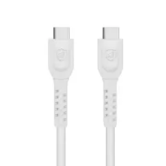 Cabo Gshield Dual Shock USB C para Tipo C 1,2M Branco