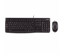 Kit Mouse Com Teclado MK120 Com Fio USB Logitech Preto - comprar online