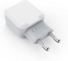 Carregador de Parede Xtrax 2.USB Branco com Cinza na internet