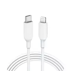 Cabo Anker Powerline USB-C para Lightning III iPhone e iPad | 1,8 metros Branco