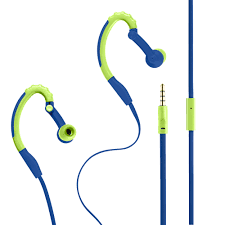 Fone de Ouvido Multilaser Pulse Earhook Sport Azul Verde