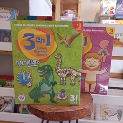 3 EN 1 (LOTERIA, MEMOTEST, ALINEA) - DINOSAURIOS - comprar online