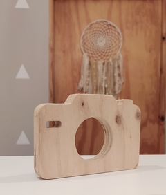 CAMARA DE FOTOS DE MADERA PARA PINTAR