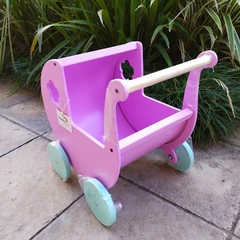 CARRITO DE PASEO/COCHECITO PARA MUÑECAS LILA - comprar online