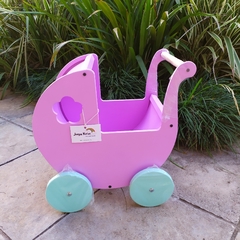 CARRITO DE PASEO/COCHECITO PARA MUÑECAS LILA