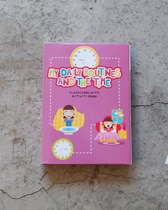 MY DAILY ROUTINES AND THE TIME - FLASHCARDS WITH ACTIVITY BOOK