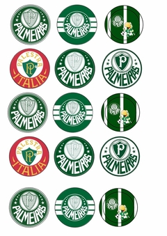 Adesivo Palmeiras c/30 unidades