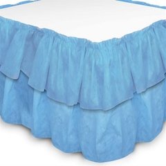 Saia Babado de Mesa Liso TNT Azul Claro - comprar online