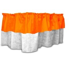 Saia Babadode Mesa  Bicolor TNT  Laranja e Branco - comprar online