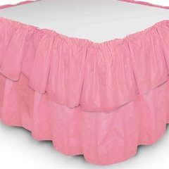 Saia Babado de Mesa Liso TNT Rosa - comprar online