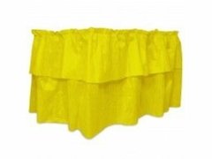 Saia Babado de Mesa Liso TNT Amarelo