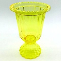 VASO GREGO  DE PLÁSTICO 19  Cm AMARELO CRISTAL