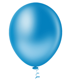 Balão Liso 9'' Granfesta - Azul Regata - 50 unidades