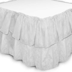 Saia Babado de Mesa Liso TNT Branco