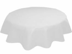 Toalha de Mesa Redonda de Tnt Branco -1,28 cm 1 Unidade