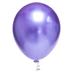 Balão Metálico 9'' 23cm - Roxo - 25 unidades