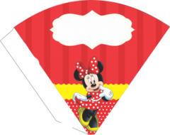 Cone Minnie Vermelha c/15 unidades (personalizado fazemos qualquer tema) - comprar online