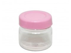 POTE GELEIA DE PLASTICO ROSA  40 ML 10 UN