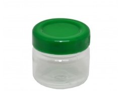 POTE GELEIA DE PLASTICO VERDE ESCURO 40 ML 10 UN