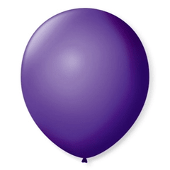 Balão  Liso 9'' 23cm - Roxo - 50 unidades