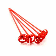 Kit de Varetas Para Balão Vermelho c/ 10 Unidades