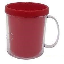 Caneca Foto Rosqueável Vermelho c/10 Unidades