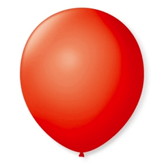 Balão  Liso 9'' 23cm - Vermelho - 50 unidades