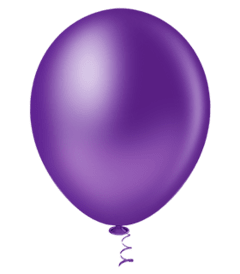 Balão Liso 9'' Granfesta - Violeta - 50 unidades