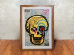 Cuadro Calavera Amarillo - comprar online