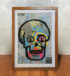 Cuadro Calavera celeste