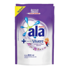 Ala Vivere Violetas y flores blancas 800 ml byb