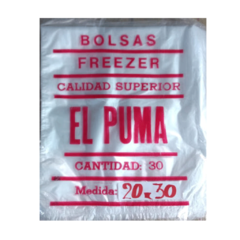 El Puma Bolsas para Freezer 20x30 30 unidades byb