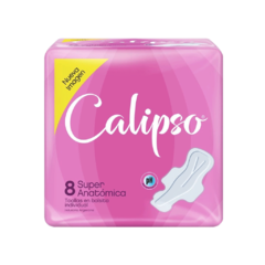 Calipso Toalla en Bolsitas Individual Rosa 8 Unidades