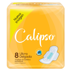 Calipso Ultra Delgadas toallas en bolsitas individuales 8 unidades