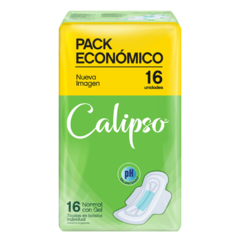 Calipso Normal con Gel toallas en bolsitas individuales 16 unidades