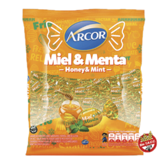 Arcor Caramelos de Miel y Menta 67 Unidades